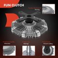 A-premium Engine Cooling Fan Clutch Compatible With Chevrolet W3500 Tiltmaster W4500 W5500 W5500hd Gmc Forward Isuzu Npr Npr-hd