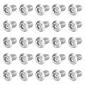 25pcs Torx Security Machine Screws 3 8-16 X 1 2 304 Stainless Steel Tamper Resistant Button Head Bolt Full Thread For 
