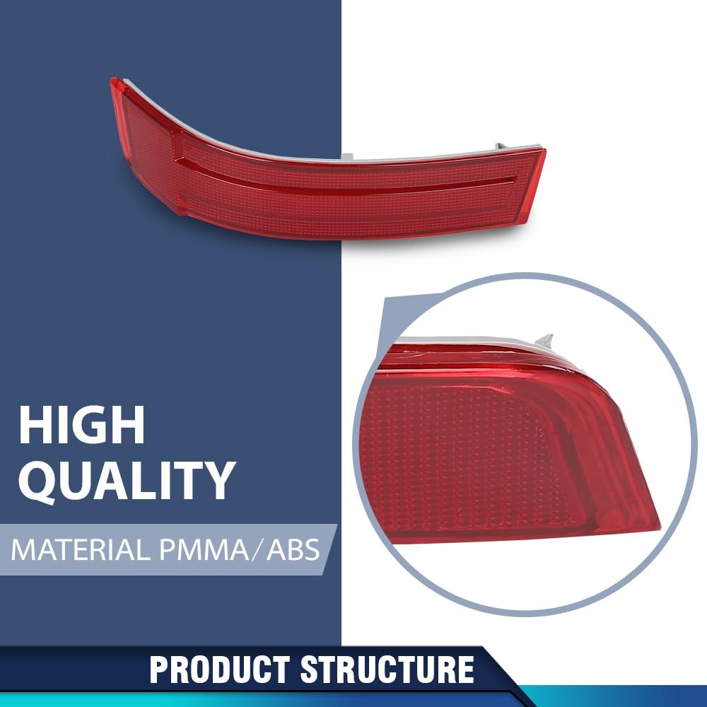 Rear Bumper Reflector Lights 2 Pcs For Benz Gl320 2007 2009 Cdi 164 822 Gl450 2008 871 Gl550 886 Red 1648201174 1648201274