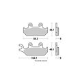 Vesrah Racing Sintered Metal Brake Pads Vd-252 2jl 