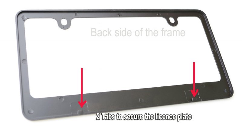 Germany 3d Metal Black License Plate Frame German Flag