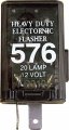 576 Electronic Flasher 20 Light 2 Prong Automatic Relay With Molded Base And Heavy Duty Contacts 1 Pack 