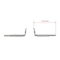 8 Pc Trailer Corner Stake Rack Connector Brackets Set Replaces Buyers B2585bz Silver 4 In Length 2 5 Height