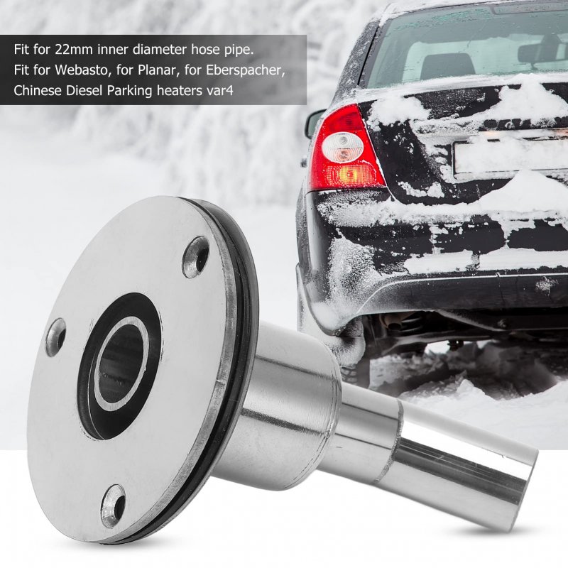 22mm Thru Hull Exhaust Fitting Stainless Steel Skin Standard Elbow Pipe Socket Replacement For Parking Heaters