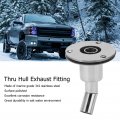 22mm Thru Hull Exhaust Fitting Stainless Steel Skin Standard Elbow Pipe Socket Replacement For Parking Heaters
