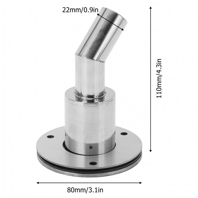 22mm Thru Hull Exhaust Fitting Stainless Steel Skin Standard Elbow Pipe Socket Replacement For Parking Heaters
