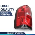 Tail Light With Bulbs Left Driver Side For Chevy Colorado 2015 2022 Fits Crew Cab And Extended Red Rear Lamp Assembly Gm2800270