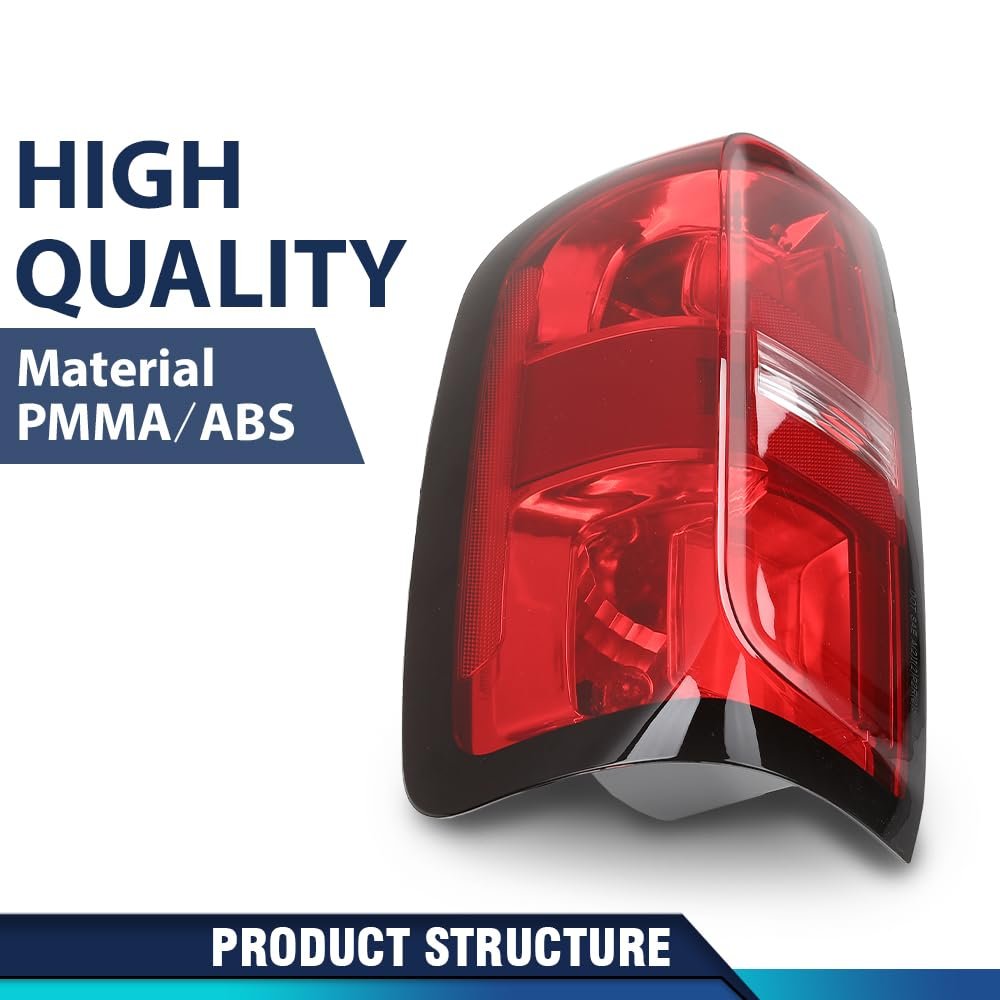 Tail Light With Bulbs Left Driver Side For Chevy Colorado 2015 2022 Fits Crew Cab And Extended Red Rear Lamp Assembly Gm2800270