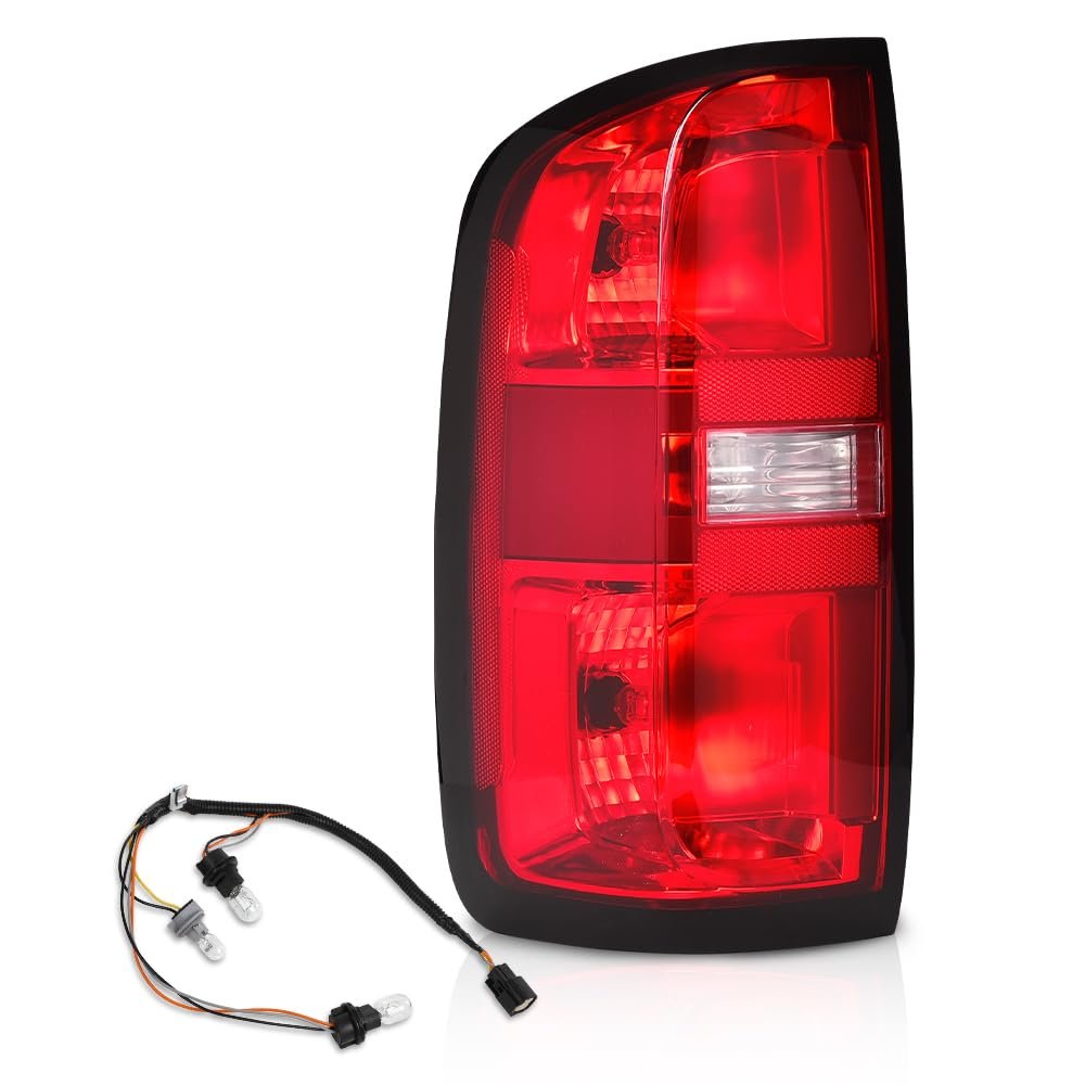 Tail Light With Bulbs Left Driver Side For Chevy Colorado 2015 2022 Fits Crew Cab And Extended Red Rear Lamp Assembly Gm2800270