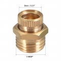 Uxcell 1 4bsp Male Thread Dia Air Compressor Part Brass Tone Security Water Drain Valve 6 Pcs