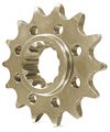 Steel Front Sprocket For Kawt 16 Silver High Carbon With Niche Plating And Induction Hardening Part Number 3509-16 