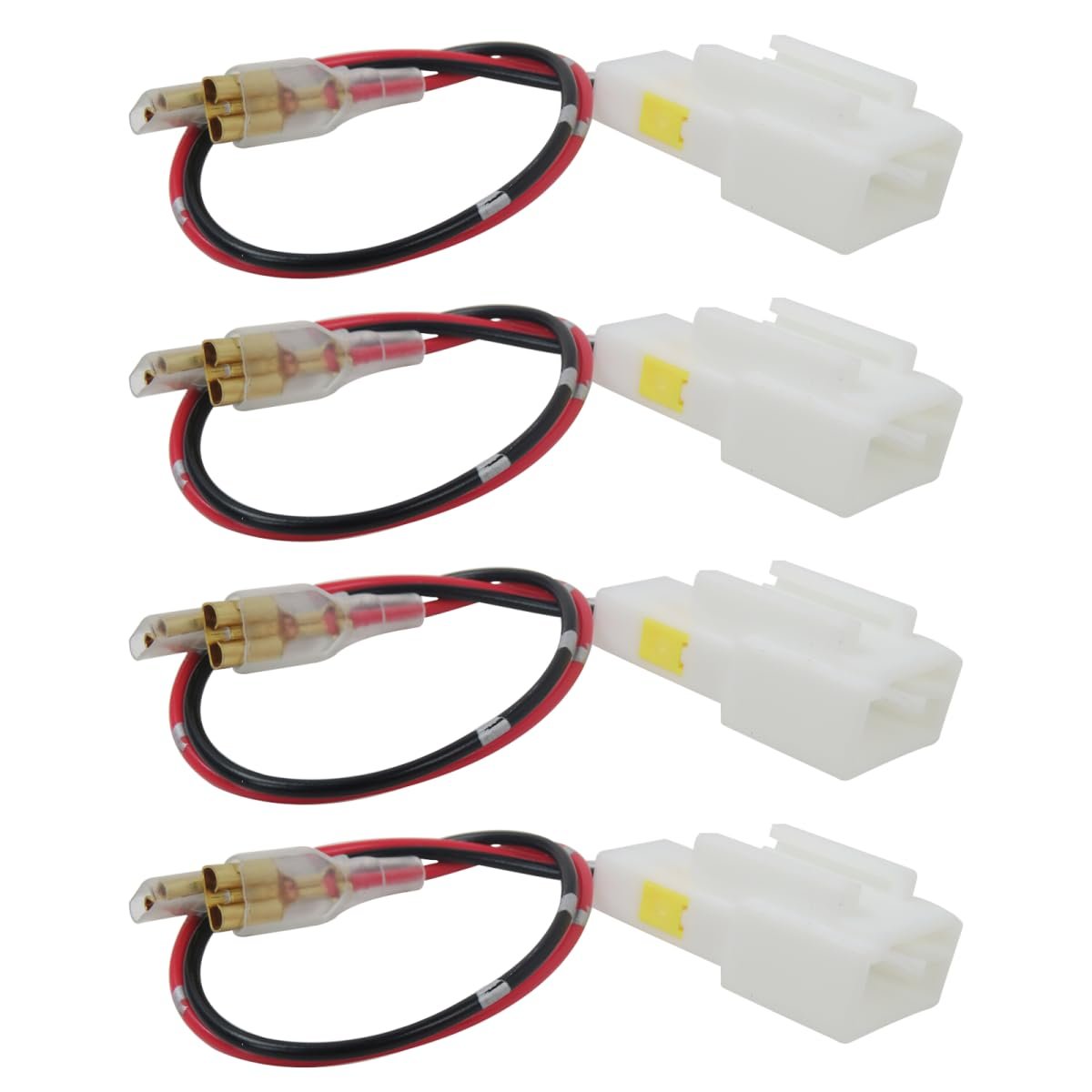 4 Pack Plug And Play Car Door Speaker Wiring Harness Adapter Connector Replacement Fit For 2012-2014 Pruis