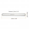 Uxcell Adjustable Corner Code 4pcs 215x24mm Stainless Steel Flat Straight Thickened Slotted Brace Brackets For Fixed Furniture