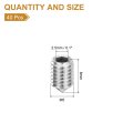 40pcs Set Screws M5x8mm 304 Stainless Steel Cone Point Hex Socket Grub For Machinery Home Repairs And Fixtures Silver