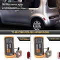Vipmotoz Front Full Led Rear Side Marker Lights Compatible With 2009-2014 Nissan Cube Chrome Housing Clear Lens Direct