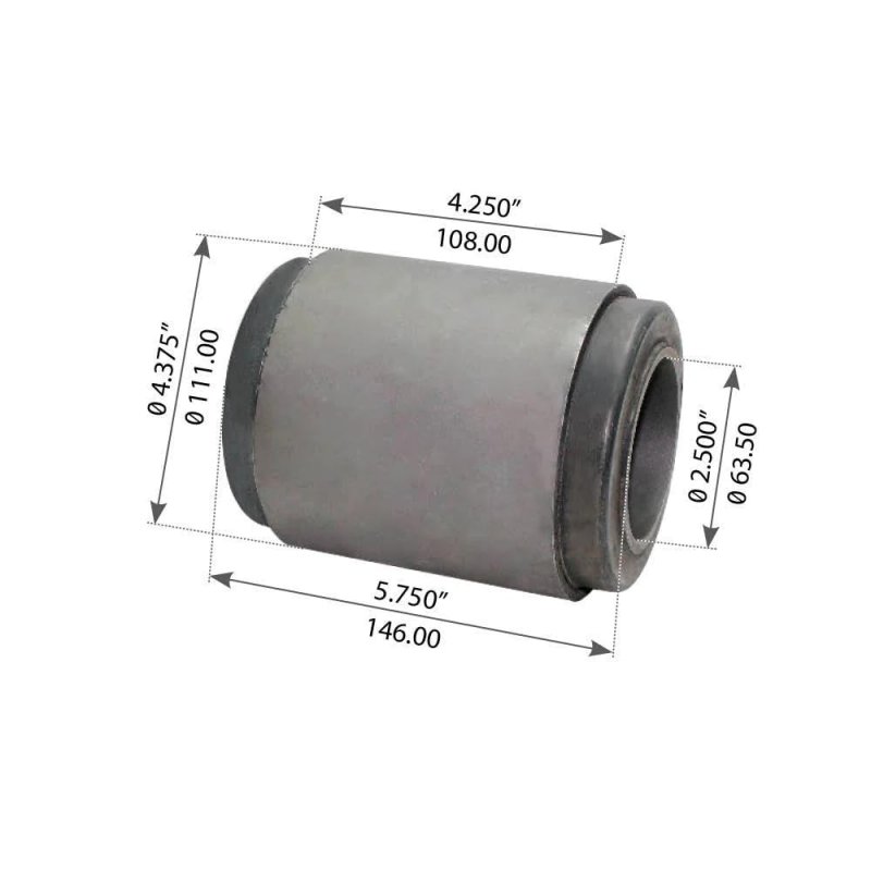 Fortpro Beam End Bush For Hendrickson Rear Ar2 460 Rt Rte 480 Rt2 Rte2 Rs 450 Series Tandem Suspensions Replaces 29878-001l
