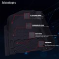 Bapmic Front 1st Floor Mats Liners For 2014-2018 Ford F-150 Super Cab And Crew All Weather Black Tpe