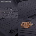 Bapmic Front 1st Floor Mats Liners For 2014-2018 Ford F-150 Super Cab And Crew All Weather Black Tpe