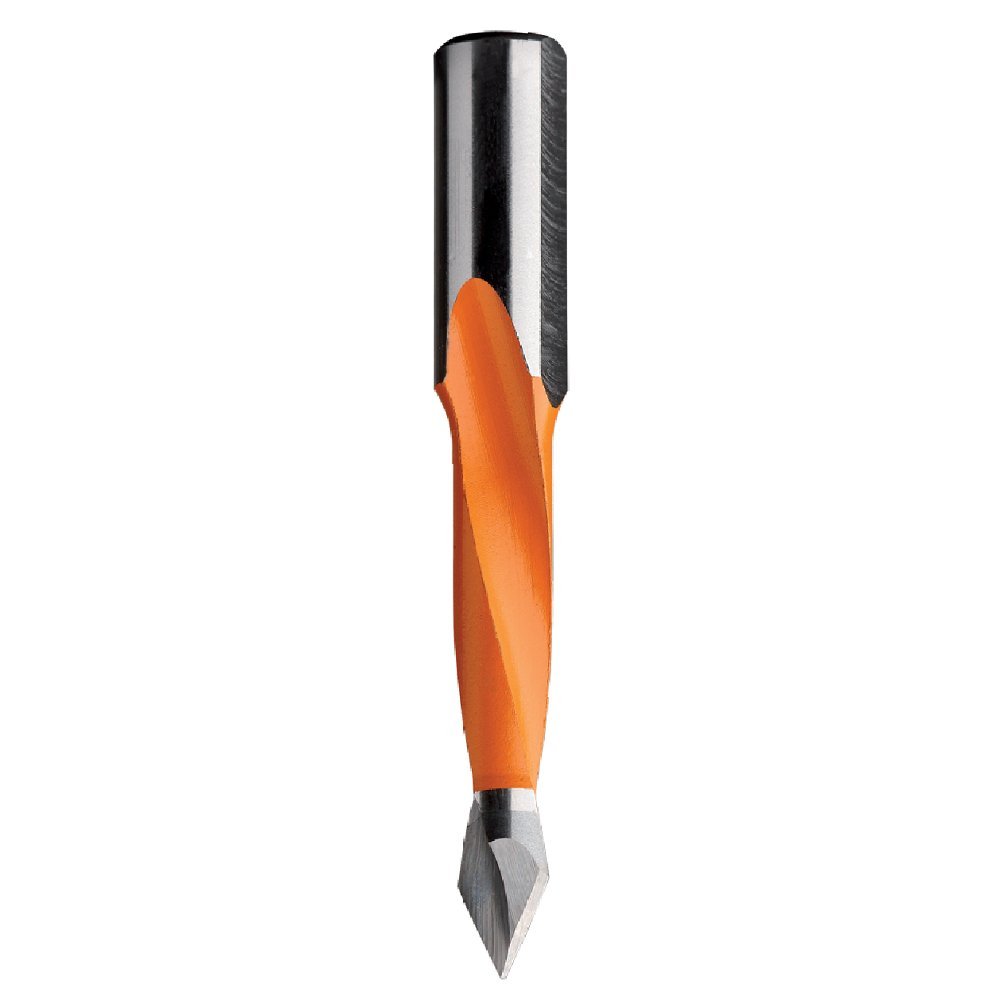 Cmt 314 127 11 Flute Dowel Drill For Through Holes 1 2 Diameter 10x26mm Shank Right-hand Rotation