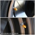 Auto Dynasty Alloy Coated Thread Aluminum Red Chrome Tire Valve Stem Caps Pack Of 4