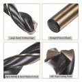 Uxcell 2pcs Jobber Drill Bits 13 5mm 0 531 Black Nitride Gold Titanium Coated M2 High Speed Steel Hss Twist For Stainless