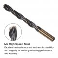 Uxcell 2pcs Jobber Drill Bits 13 5mm 0 531 Black Nitride Gold Titanium Coated M2 High Speed Steel Hss Twist For Stainless