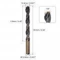Uxcell 2pcs Jobber Drill Bits 13 5mm 0 531 Black Nitride Gold Titanium Coated M2 High Speed Steel Hss Twist For Stainless