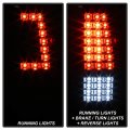 Acanii For 1999-2002 Chevy Silverado 1500 2500 3500 99-06 Gmc Sierra Black C-strip Full Led Tail Lights Brake Lamps
