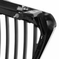 Non Monochromatic Package Fo1200554 Factory Style Front Grill Grille Assembly With Black Vertical Fence Insert And Chrome Shell