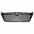 Non Monochromatic Package Fo1200554 Factory Style Front Grill Grille Assembly With Black Vertical Fence Insert And Chrome Shell