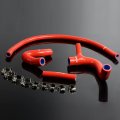Silicone Radiator Hose Kit For -89 Austin Rover Mini Cooper S 1275 Gt Clubman Red With Clamps 