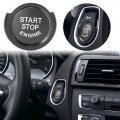X Autohaux Car Engine Start Stop Button Cap With Ring Kit For Bmw 1 2 3 4 Series X1 X2 Black