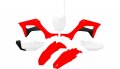 Ufo Replacement Body Kit Red White Black For Crf110 Hokit124-999 
