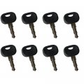 8pcs Ignition Key Compatible With Takeuchi Wheel Loader Tw65 Tw80
