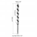 Uxcell Auger Drill Bit Wood Hex Shank 16mm Cutting Dia Highbon Steel For Electric Bench Woodworkingpentry