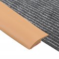 Uxcell Floor Transition Strip 6 6ft Self Adhesive Carpet Edging Trim 2 Meter Pvc For Height Less Than 3mm Light Brown