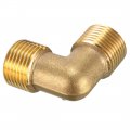 Uxcell Brass Elbow Pipe Fitting 90 Degree 3 8 Pt Male X Connector
