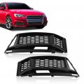 G-plus Fog Light Grill Bezel Cover Compatible With 2016-2018 Audi A4 B9 S-line Only Fits S4 Not Fit Models Standard Bumper