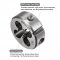 Uxcell 2pcs Round Threading Dies Metric M10 X 1 25 Thread Right Hand Alloy Tool Steel Screw Cutting Die Repair