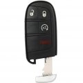 Ocpty 2 Pcs Flip Key Entry Remote Control Uncut Fob Shell Case Replacement For 4 Button M3n-40821302 2011-2018 Dodge Charger