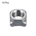 Weld Nuts M12-1 5 Square Unc Carbon Steel Machine Screw Gray 10pcs