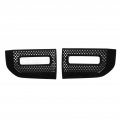 Front Fog Lamp Bezel Gloss Black Light Grille Cover Trim Lr129432 Replacement For Land Rover Defender 90 110 130 L663 2020 And