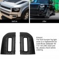 Front Fog Lamp Bezel Gloss Black Light Grille Cover Trim Lr129432 Replacement For Land Rover Defender 90 110 130 L663 2020 And