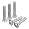10-32x1 Button Head Socket Cap Screws 20pcs 304 Stainless Steel Fasteners Hex Bolts Full Thread Drive 