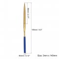 Uxcell Diamond Needle File Set 3mm X 140mm Double Half Round Files Titanium Coated Tools For Metal Wood Stone Glass 10pcs