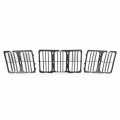 Auto Dynasty 3-pieces Ch1200369 Factory Style Front Bumper Grille Assembly Compatible With Jeep Grand Cherokee 2014-2016 Matte
