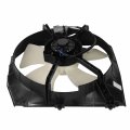 Ma3115113 Factory Style Radiator Cooling Fan Assembly Compatible With Mazda Protege Protege5 Mt 1999-2003 12v Black