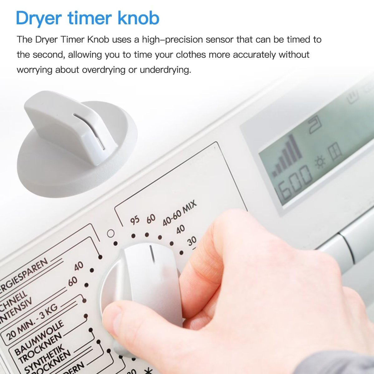 Practical We03x25285 Dryer Control Knob Fits For Ge Hotpoint Model Ap6032623 Ps11763058 Timing Operate Part
