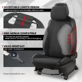 Protex Plus Series Full Set Automotive Seat Interior Covers Universal For Most Car Suv Truck Airbag Compatible Black Microsuede