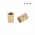 Uxcell Knurled Insert Nuts M5 X 10mm L 7mm Od Female Thread Brass Embedment Assortment Kit 30 Pcs